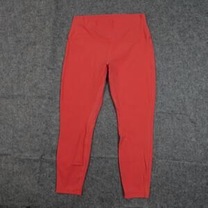 Lululemon Leggings Womens 12 Align High Rise 25" Coral Pink Soft Yoga Gym